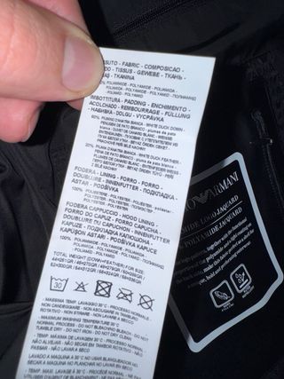 Plumas Emporio Armani Negro