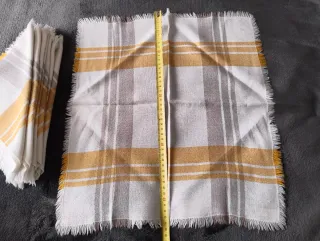 Servilletas de tela a cuadros (9 unidades)