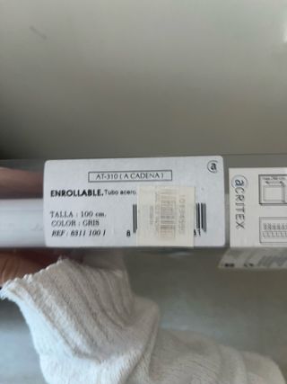 Colgador de cortina madera y plástico