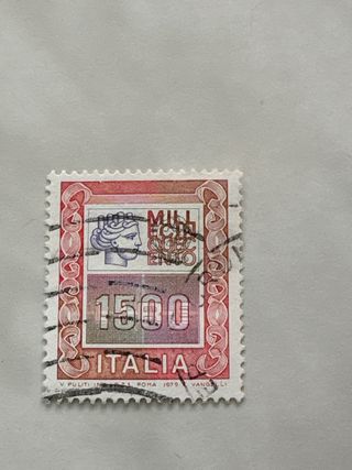 Francobollo Italia 1500 Lire 1979