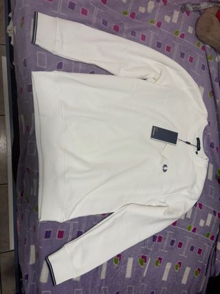 Sudadera Fred Perry Blanca Talla S Nueva