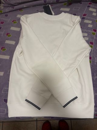 Sudadera Fred Perry Blanca Talla S Nueva
