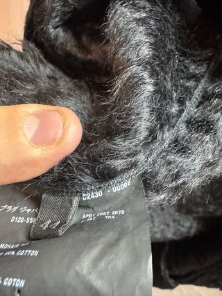 Gabardina Pelo Mujer Prada Negra