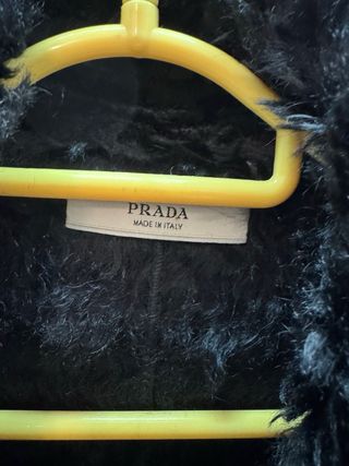 Gabardina Pelo Mujer Prada Negra