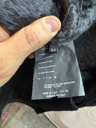 Gabardina Pelo Mujer Prada Negra