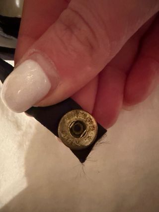 Pochette Fiamma vintage pelle nera e oro