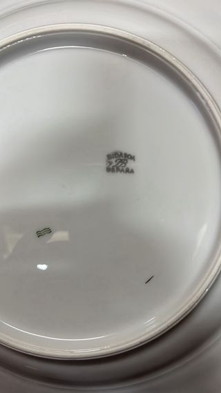 51 piezas Vajilla de Bidasoa con hilo de oro