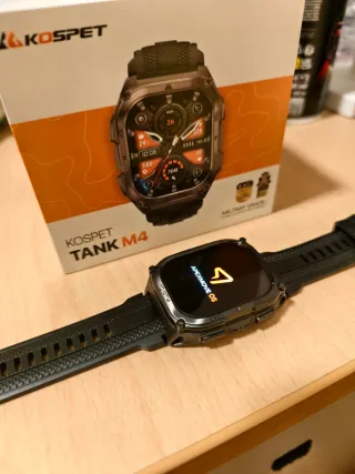 Kospet Tank M4 Smartwatch Acciaio Militare