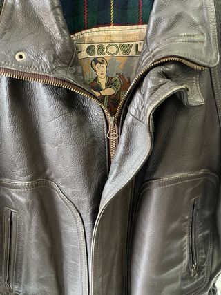 Chaqueta de Cuero Vintage GROWL – Piel Gruesa