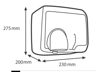 Secamanos eléctrico acero inoxidable