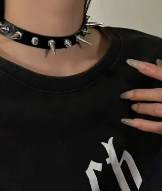 Collare lingerie punk collo rave punk metal rock x