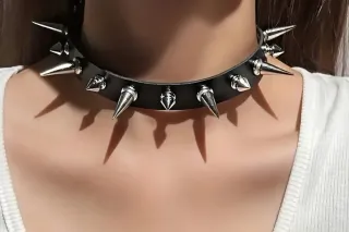 Collare lingerie punk collo rave punk metal rock x