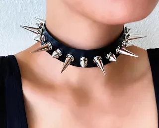 Collare lingerie punk collo rave punk metal rock x