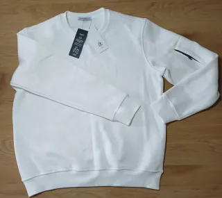 CP Company Sudadera Blanca con bolsillo