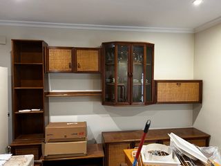 Mueble modular salón madera maciza