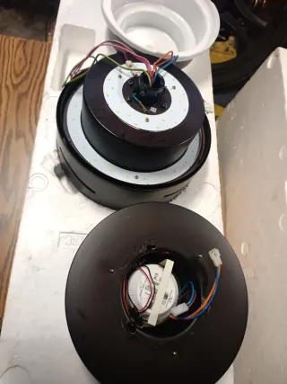 Ventilador Faro Barcelona Negro Madera