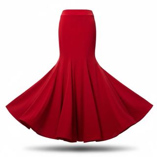 Falda larga flamenca para ensayo