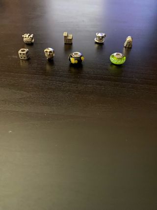 Abalorios pandora en plata y cristal de murano