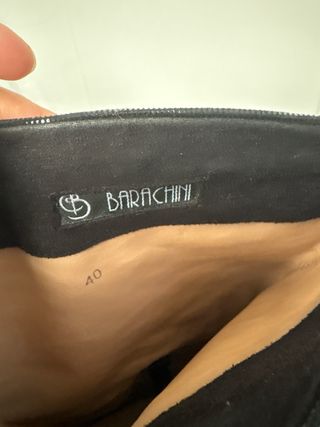 Botas altas Barachini negras como nuevas de piel