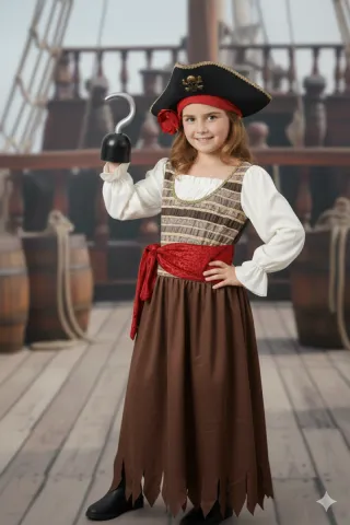 Disfraz pirata niña