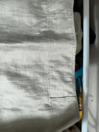 Falda media rodilla color plateado