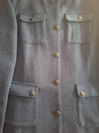 Abrigo Cortefiel espiga azul