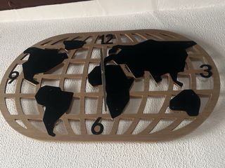 Reloj de Pared Mapa Mundi