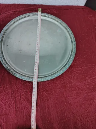 Vassoio con grande coppa antica Olri silver plated