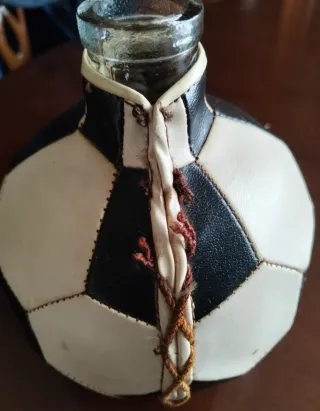 Botella FC Barcelona Balón decorativa vintage
