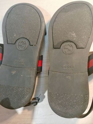 Sandali Gucci bambino cuoio marrone