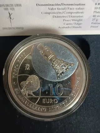 Set 2 Monedas Apollo 11 50 Aniversario España