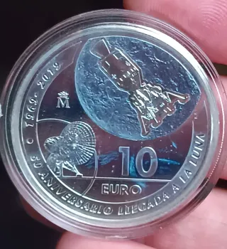 Set 2 Monedas Apollo 11 50 Aniversario España