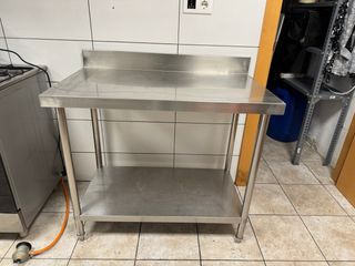 Mesa de acero inoxidable para cocina