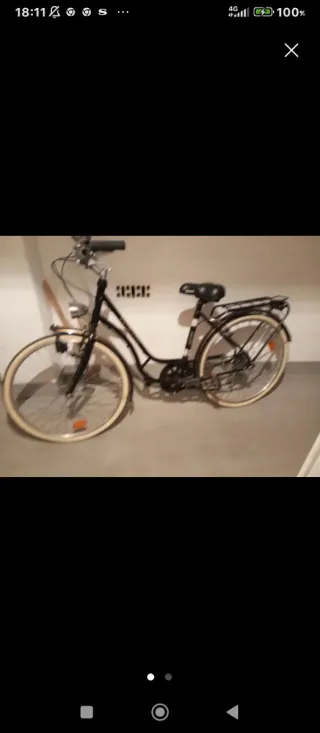 Bicicleta clásica negra