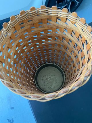 Paragüero de mimbre alto