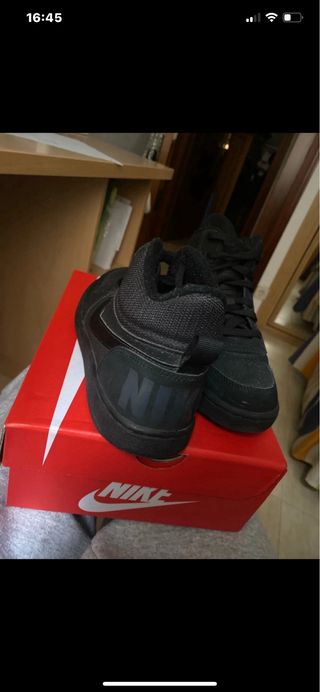 Deportivas Nike Negras Terciopelo Unisex