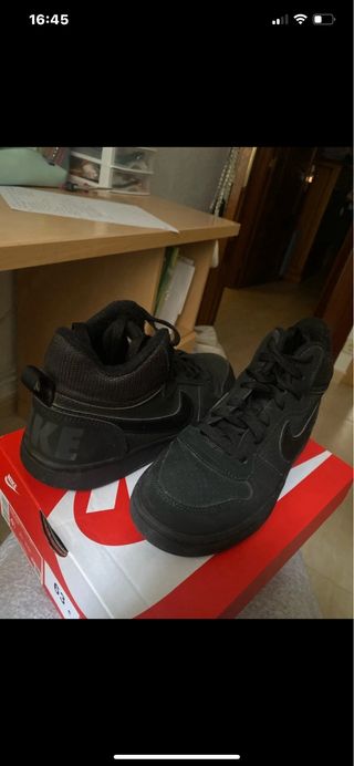 Deportivas Nike Negras Terciopelo Unisex