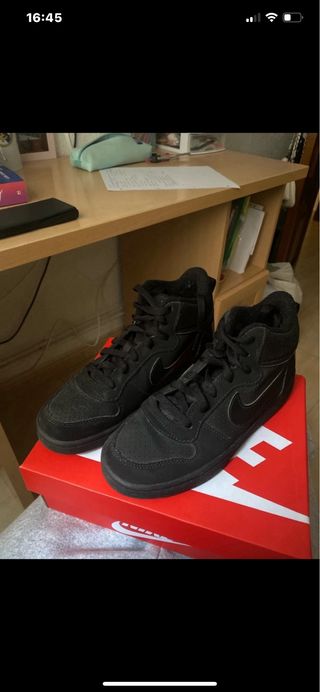 Deportivas Nike Negras Terciopelo Unisex