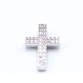 Colgante Cruz Oro y Diamantes