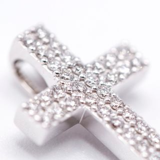 Colgante Cruz Oro y Diamantes