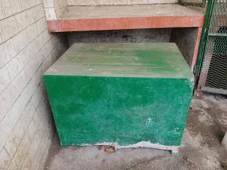 Caseta para perros verde