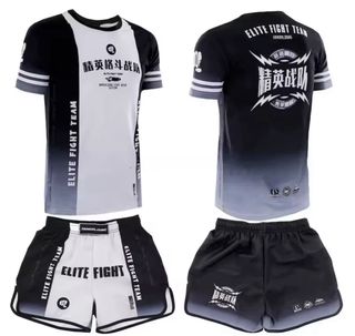 Conjunto Ropa MMA Muay Thai Kickboxing Camiseta Pa