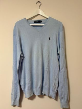 Jersey hombre vintage celeste - Ralph Lauren - M