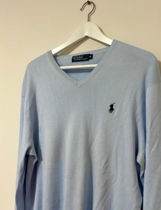 Jersey hombre vintage celeste - Ralph Lauren - M