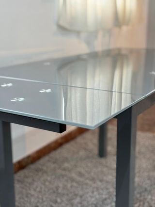 Mesa extensible gris con 6 sillas - entrega gratis