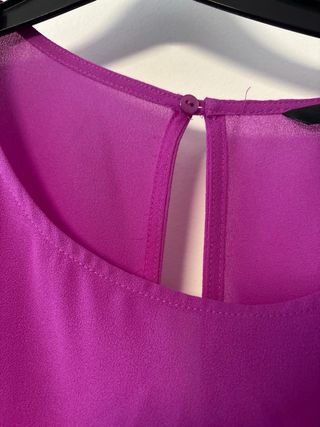 Blusa larga H&M manga corta morada