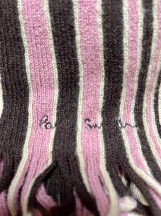 Bufanda Paul Smith Rayas Marrón y Rosa