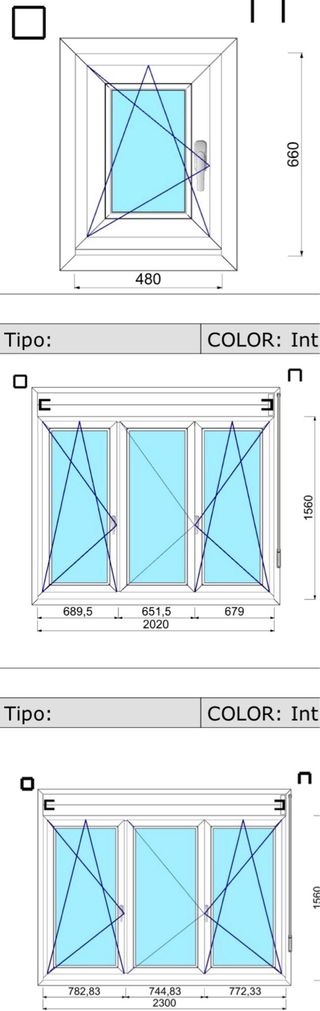 Ventanas madera recien restauradas con cristal 3+3