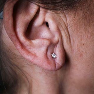 Pendientes Diamantes 0,15ct Flor