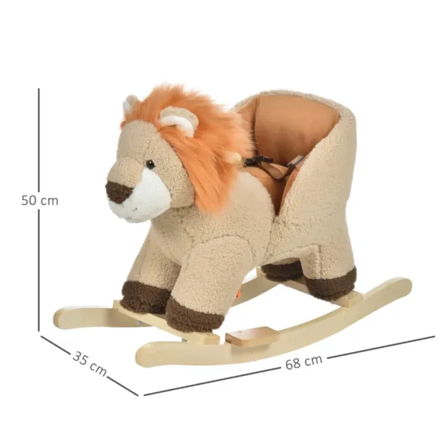 León de peluche para balancearse